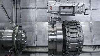 Bei Futterteilen mit Durchmessern gleich oder um das Vielfache größer als die Werkstücklänge, konnte sich WFL im Laufe der Jahre einen Vorteil erarbeiten. (Bild: WFL)