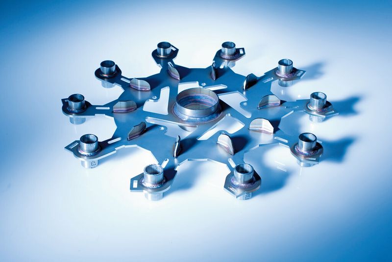 Dieser Wechselförderer, eine typische Schweisskonstruktion der Ed. Keller AG, wurde im selben Schweissprogramm MIG- und TIG-geschweisst. (Bild: Ed. Keller)