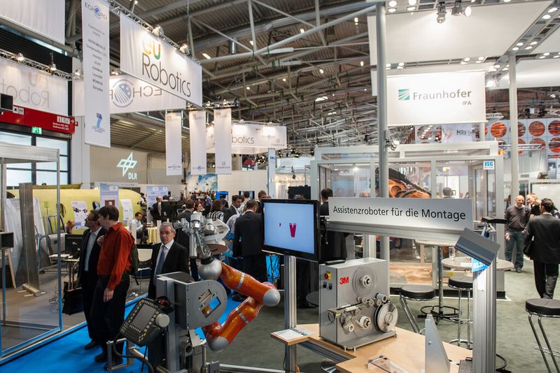 Rückblick: Impressionen von der Automatica 2012. (Bild: Messe München)
