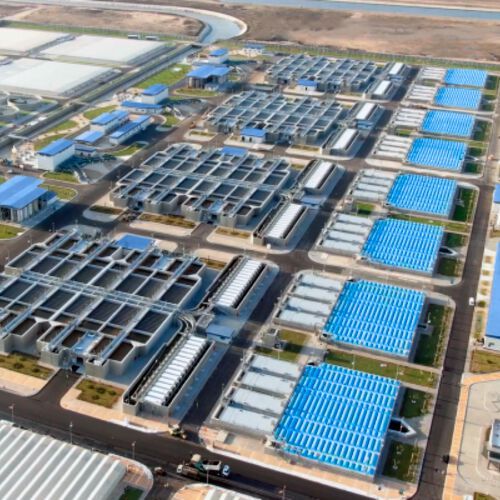 The Bahr El Baqar wastewater treatment project has the capacity to treat around 5.6 mn cubic meters of water daily. The Bahr El Baqar wastewater treatment project has the capacity to treat around 5.6 mn cubic meters of water daily.