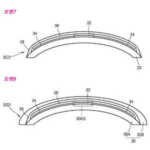 Diagramm der smarten Linse: Samsung hat bei der südkoreanischen Patentbehörde einen Antrag auf Kontaktlinsen mit einer eingebauten Kamera und Sensorik vorgestellt, die über Blinzeln gesteuert wird.(Bild:  Samsung/KOREA intellectual property right service (KIPRIS))