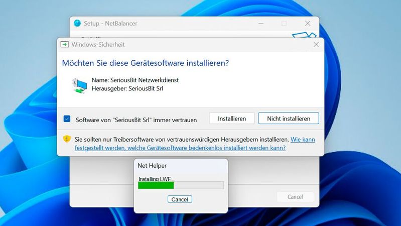 NetBalancer kann im Netzwerk für das Bandbreitenmanagement genutzt werden.(Bild:  Thomas Joos)