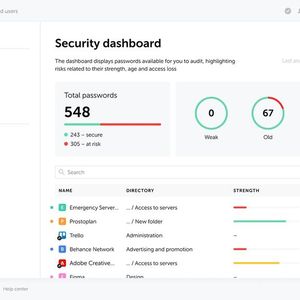 Das Sicherheits-Dashboard bietet Echtzeiteinblick in die Passwortstärke und verfolgt kompromittierte Anmeldedaten im gesamten Unternehmen.(Bild:  Passwork)