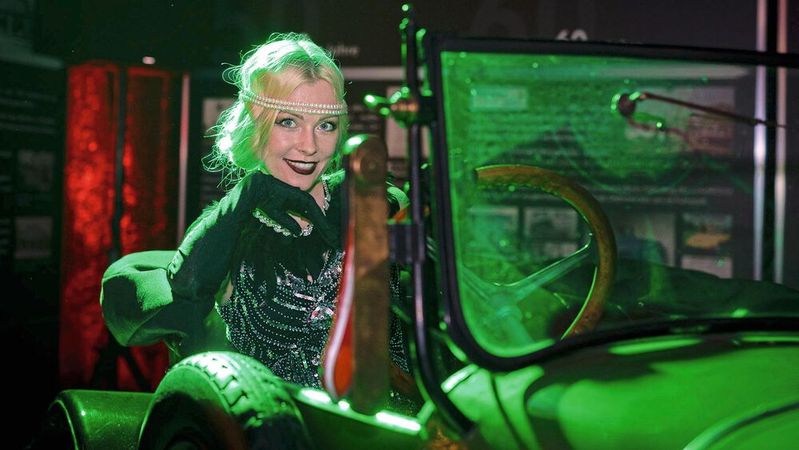 Alles im Stil der Goldenen Zwanziger: Die 100-Jahr-Feier des Autohauses Pufahl trumpfte mit ganz besonderem Charme auf.(Bild:   Heinrich von Schimmer)