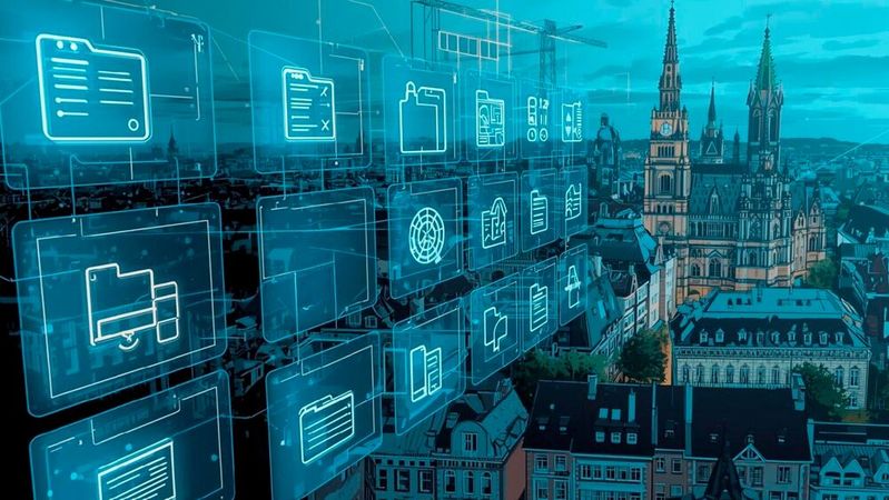 Sachsen möchte digitale Dienste, die durch frühzeitige Maßnahmen und Bundesunterstützung die Einführung einheitlicher Standards gefördert werden.(Bild:  Canva / KI-generiert)