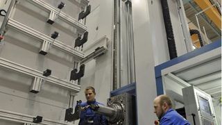 Wieder gut zu tun hat die Union Werkzeugmaschinen in Chemnitz: Mit Aufträgen aus Deutschland, China, Russland, USA und Polen hat sich das Unternehmen das Geschäftsjahr 2010 endgültig abgesichert. Bild: Union (Archiv: Vogel Business Media)