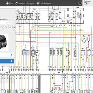  Die einzige Software mit vollständig interaktiven farbigen Schaltplänen(Bild:   Solera/Autodata)