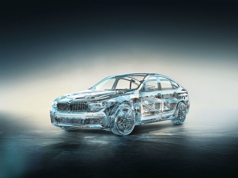 Der BMW 6er GT ist im Vergleich zum Vorgängermodell um durchschnittlich 150 Kilogramm leichter; davon entfallen alleine 44 Kilogramm auf die Karosserie. (BMW)