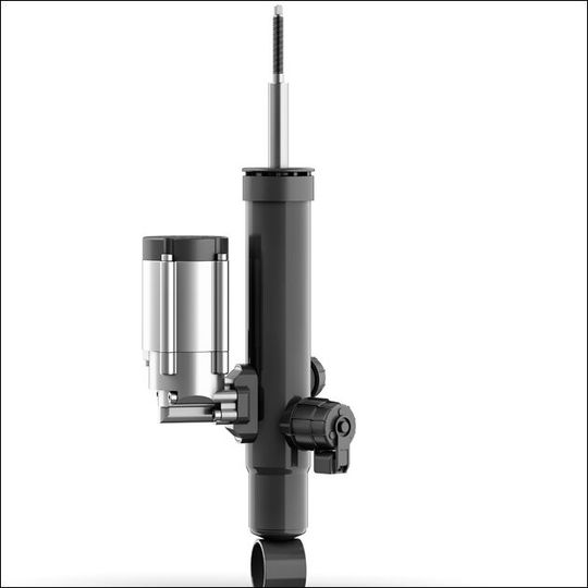 Die kompakte Elektromotor-Pumpen-Einheit arbeitet bidirektional.(Bild:  ZF)