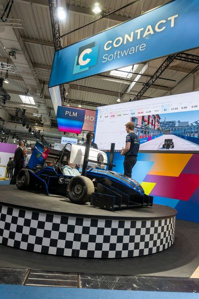 Bei Contact Software konnte man nicht nur virtuell die auf Bestzeit-Jagd gehen, sondern sich auch über die verschiedenen Softwareangebot des Unternehmens informieren. Contact Elements for IoT ist beispielsweise eine Plattform zur schnellen und kosteneffizienten Implementierung datengetriebener Prozesse mit digitalen Zwillingen industrieller Assets. Sie zeichnet sich laut ihres Anbieters durch eine offene Architektur, die einfache Abbildung von Geschäftsprozessen und eine Low-Code-Philosophie aus. (Bild: Vogel Communications Group)