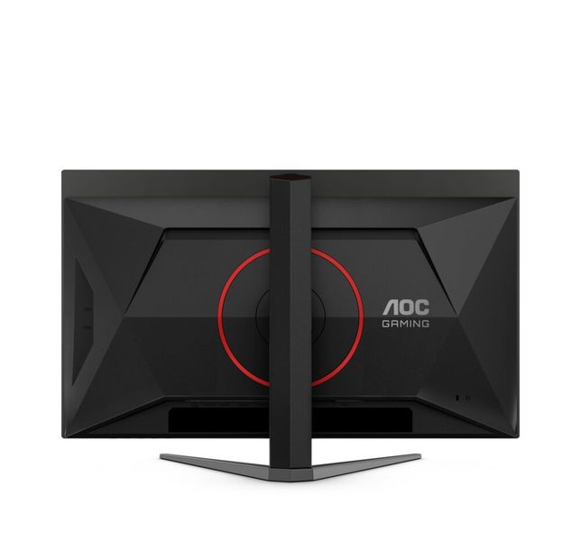 Der Standfuß des AOC Gaming Q27G4ZD ermöglicht eine Höhenverstellung um 130 mm. Eine Pivot-Funktion gibt es ebenfalls. (Bild: AOC)