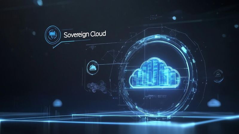 Die souveräne Cloud ermöglicht es, sensible Daten rechtskonform und unter größerer Kontrolle des Kunden zu speichern und zu verarbeiten.(Bild:  © Catsby_Art – stock.adobe.com / KI-generiert)
