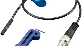 Der Magnetschalter MMS 22-IO-Link wird unmittelbar in die C-Nut von Greifern integriert. Er kann unterschiedliche Bauteilgrößen detektieren und bietet dank IO-Link zusätzliche Diagnosefunktionen.	  (Schunk)