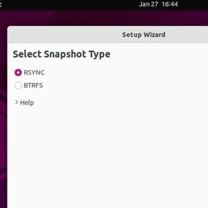 Definieren des Snapshot-Typs in Timeshift. Hier stehen RSYNC und BTRFS zur Verfügung.(Bild:  Joos)