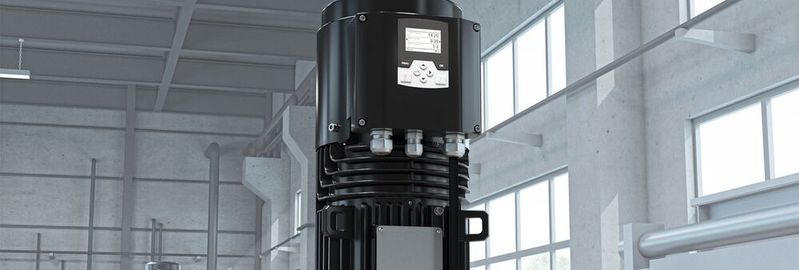 Das stromlinienförmige Design des LV Titanium, bei dem der Axialantrieb am Ende des Motors montiert ist, spart Platz.(Bild:  ABB)