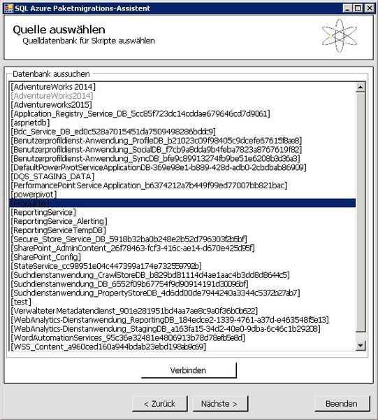 Microsoft bietet auf der Seite http://sqlazuremw.codeplex.com den  SQL Azure Migration Wizard an. Diesen  können Administratoren dazu nutzen um Datenbanken von lokalen SQL Server-Installationen zu SQL Server Azure zu migrieren und umgekehrt. (Bild: Microsoft)