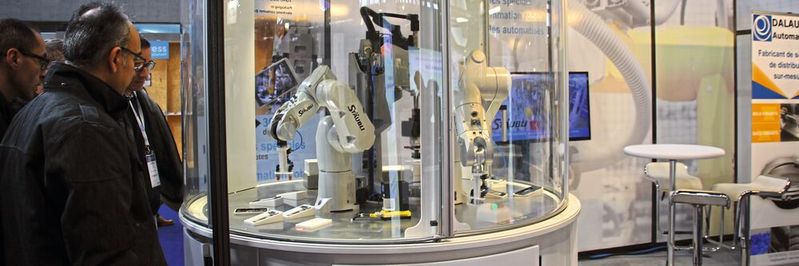 Eine Vorstellung der Industrie von morgen konnten sich die Besucher der Messe Be 4.0 in Mulhouse (Frankreich) machen.(Bild:  Itasse)