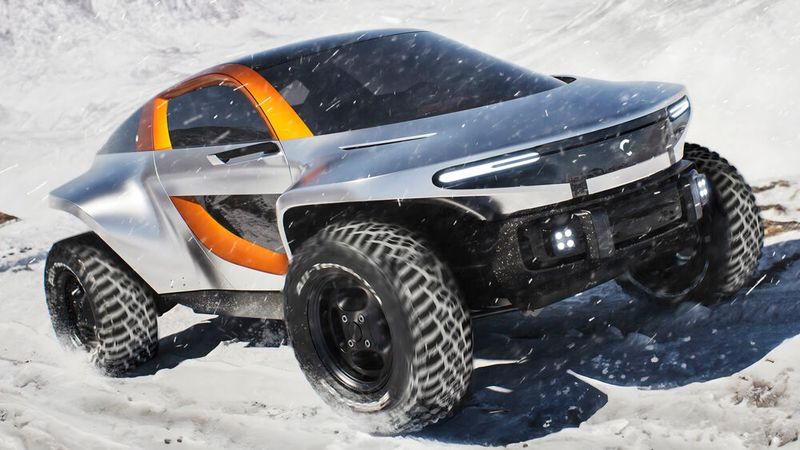 Der Elektro-Buggy verfügt über eine geschlossene Fahrgastkabine. (Bild: Callum)