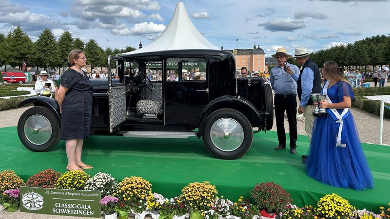 Gewinner von Platz 2 der FIVA-Altersklasse C (1919 bis 1929) und der International Design Trophy: Voisin C11 Chartreuse aus dem Jahr 1927. (Bild: Peter Diehl)