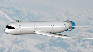 Das Konzept der TU München zeigt, wie das umweltfreundliche Fliegen von Morgen aussehen könnte. (Das Flugzeugkonzept "eRay" / CC BY 3.0)