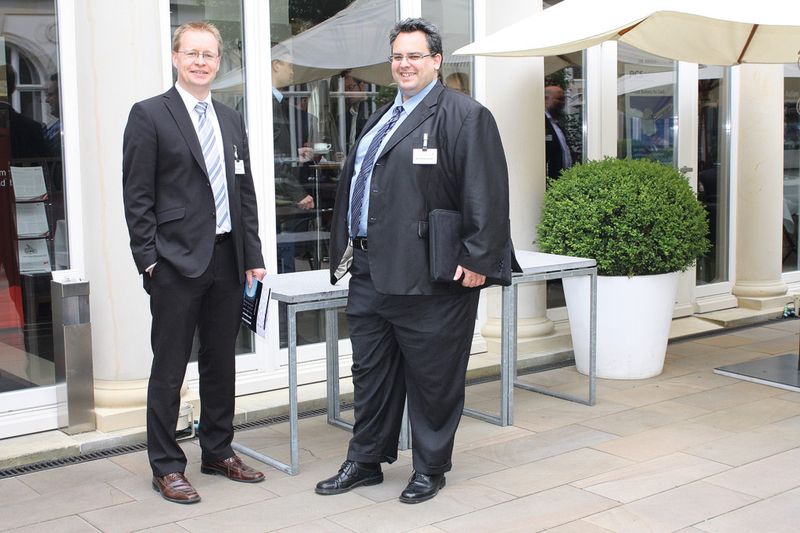 (v.l.) Klaus Keppler (Keppler IT) und Bernd Büdenbender (Equada). ( IT-BUSINESS/Sarah Maier)