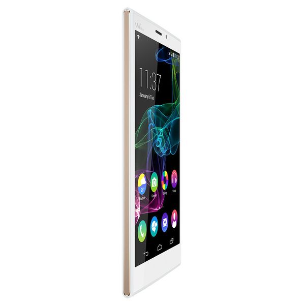 Optisch überzeugt das Ridge Fab4G mit einem farbigen Aluminium-Rahmen. Die Rückseite verfügt darüber hinaus über eine leicht angeraute Oberfläche. (Bild: Wiko)
