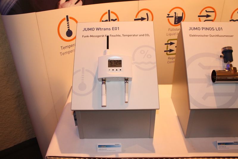 Der Wtrans E01ein universelles Funk-Messgerät für die Messgrößen Feuchte, Temperatur und CO2-Gehalt. (Kunze/elektrotechnik)