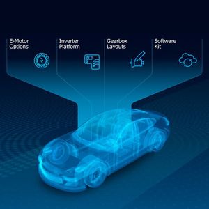 ZF bietet für Pkw und Nutzfahrzeuge ein Gesamtsystem aus E-Motor, Leistungselektronik, Getriebe und Software an.(Bild:  ZF Group)