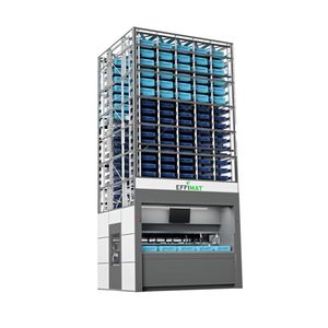 Der Hochgeschwindigkeits-Miniload-Effimat von Schmidt AUMA verfügt über eine Pickleistung von 200 Picks pro Stunde.(Bild:  Schmidt AUMA)