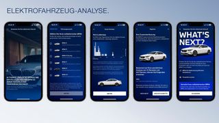 Ob ein elektrischer BMW zum eigenen Nutzerverhalten und Fahrstil passt, lässt sich jetzt einfach testen: Fahrer eines Verbrenner-BMWs können über die App „My BMW“ Fahrten mit einem E-Auto simulieren. (Bild: BMW)