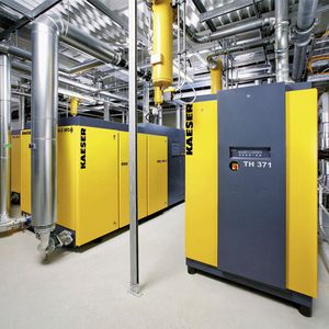 Bild 1: Für bestimmte Einsatzzwecke sind trockenverdichtende Kompressoren am besten geeignet. Dank technischer Fortschritte konnte ihr Energieverbrauch deutlich reduziert werden.