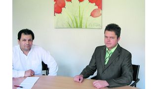 Tomé Spasov und Herbert Eichinger (v.l.), Geschäftsführer Ectacom (Archiv: Vogel Business Media)