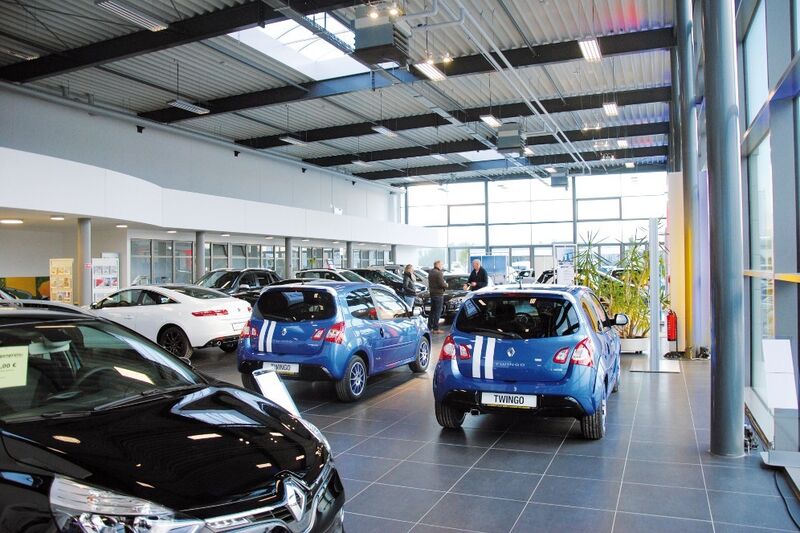Neue Heimat von Renault: Im Münsteraner Autoforum darf die französische Marke nicht fehlen. (Baeuchle)