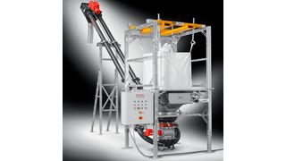 Die variable Verladeeinheit zeichnet sich durch staubfreie Verladung, nahezu 100%ige Restentleerung und Atex-Option aus, außerdem genügt eine Steckdose für den Einsatz. (Bild: Schrage Rohrkettensystem)