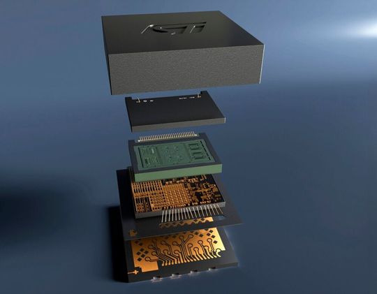 Der neue intelligente Vibrationssensor IIS3DWB10IS von STMicroelectronics ist eine Alternative zu piezoelektrischen Sensoren für die industrielle Zustandsüberwachung.(Bild:  STMicroelectronics)