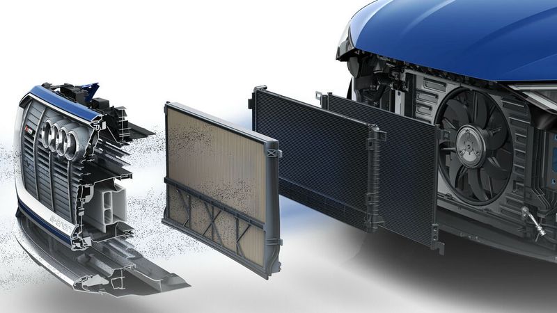 Audi hat einen Filter zur Reinigung der Umgebungsluft entwickelt.(Bild:  Audi AG)