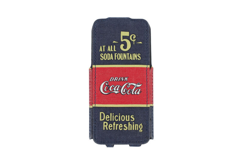 Heute ist Coca-Cola etwas teurer: Werbespruch auf einem Flipcase. (Bild: Strax)