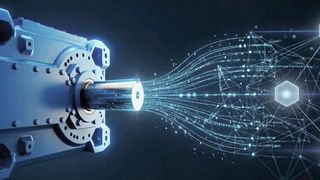 So wie das mechanische Industriegetriebe intelligent wird, hat Flender auch die Fertigung dafür ins digitale Zeitalter transferiert. (Bild: Flender / KI-generiert)