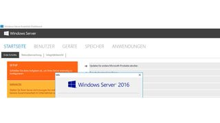 Windows Server 2016 Essentials erlaubt die Anbindung von bis zu 25 Benutzern und 50 Geräten – ideal für kleine Unternehmen. (Joos / Microsoft)