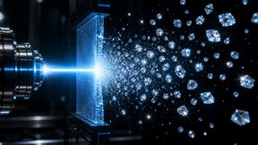 Through extreme compression, high-energy lasers transform simple plastics into high-purity nanodiamonds. What was once used in planetary physics is now opening up entirely new possibilities for quantum sensors, novel catalysts, and extremely hard materials. (Illustrative image) (Source: VCG / AI-generated)