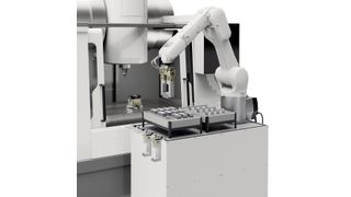 The automatic jaw quick-change system BSWS-R enables fast and automatic finger change on the gripper – and this is done quite easy.  (Source: Schunk)