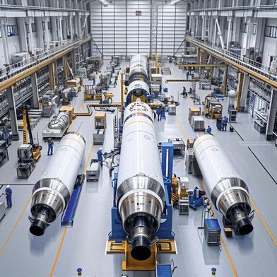 Jointly developed, innovative sensor technology will monitor the production of the Ariane space rocket seamlessly and in real time at all production sites. (Source: ESA)