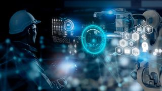 Maschinen tauschen sich aus: Mit 5G steigen Abdeckung und Bandbreite bei sinkender Latenz. Maschinen und Anlagen können sich besser untereinander austauschen.  (Bild: © Epstudio20 - stock.adobe.com)