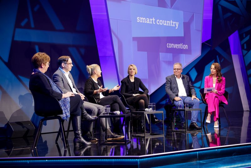 Panel zu den diesjährigen Awards zum Smart City Index des Bitkom. (Messe Berlin GmbH)