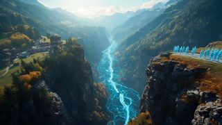 Wie finden Kunden in der Schweiz zu KMU-Dienstleistungen? Mit KI-Assistenten. Diese Antwort gibt die aktuelle Studie „KMU Digital Pulse 2025“. (Bild: Canva / KI-generiert)