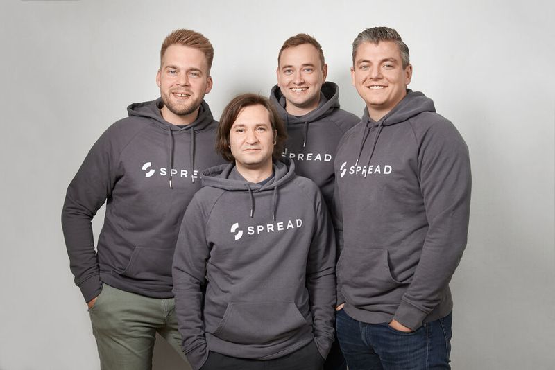 Das Spread-Team (v.l.n.r.): Philipp Noll, Emin Mjumjunov, Robert Göbel und Daniel Halbig (Spread)