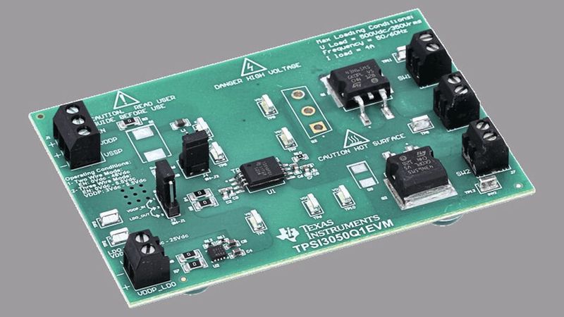 Bild 2: Evaluation Board TPSI3050Q1. (Bild: TI)