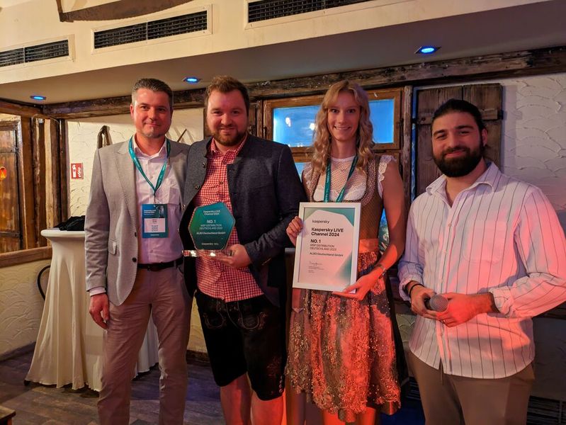 Kaspersky Channel Partner Award: MSP Distribution Central Europe 2023 ALSO Deutschland (Bild: Kaspersky)