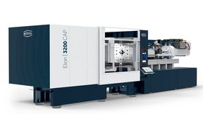 Das ist eine spritzgießtechnische Premiere auf der Fakuma 2026: Die vollelektrische Elion 3200 Cap von Netstal. Sie bringt genau die Produktivität für die Verschlussfertigung, die die Branche braucht – und nicht nur das! Lesen Sie hier, warum das so ist ... (Bild: Netstal)