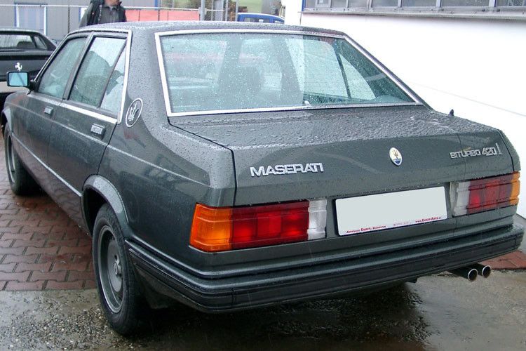 Biturbo 420i von 1986 – Viertürer mit neuem Zweiliter-Einspritzer (185 PS). (Foto: Rudolf Stricker/Wikimedia/GFDL)